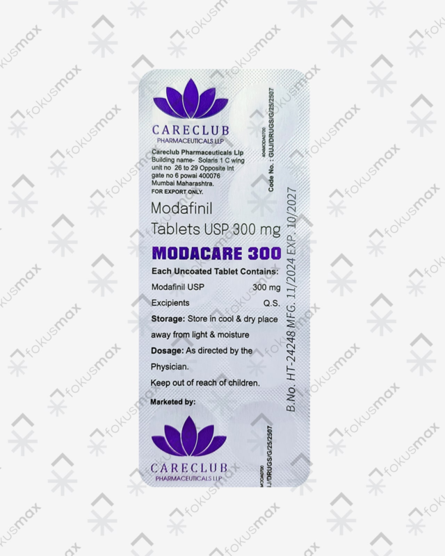 Modacare 300 mg tablete u blister pakovanju za jasnoću i fokus