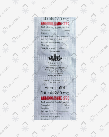 Blister pakovanje Armodacare 250 mg tableta za mentalni fokus