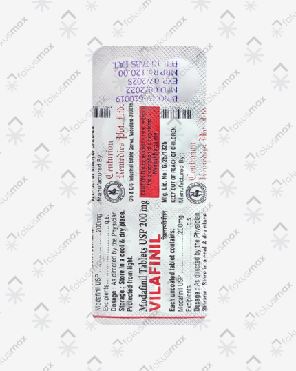 Vilafinil 200 mg tablete uredno raspoređene u blisteru